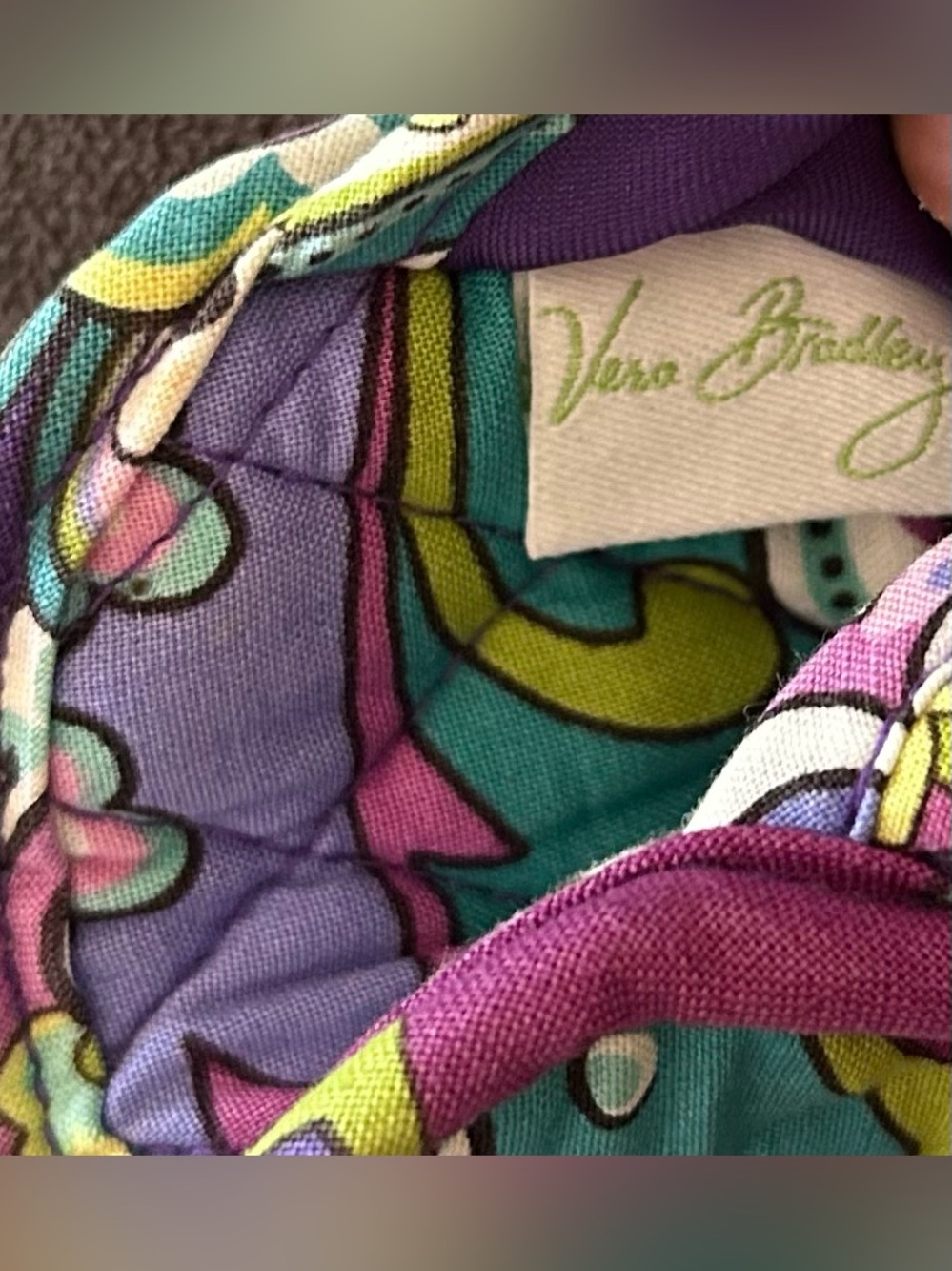 Vera Bradley Quilted Double Eye Case in Retired Heather Pattern - Picture 9 of 13